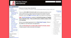 Desktop Screenshot of hockeycampsinternational.com